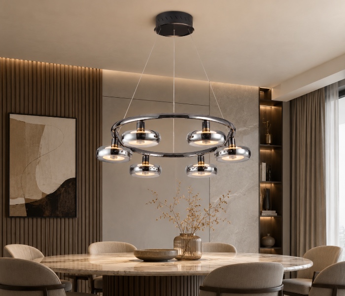 Modern Disc Ring Chandeliers
