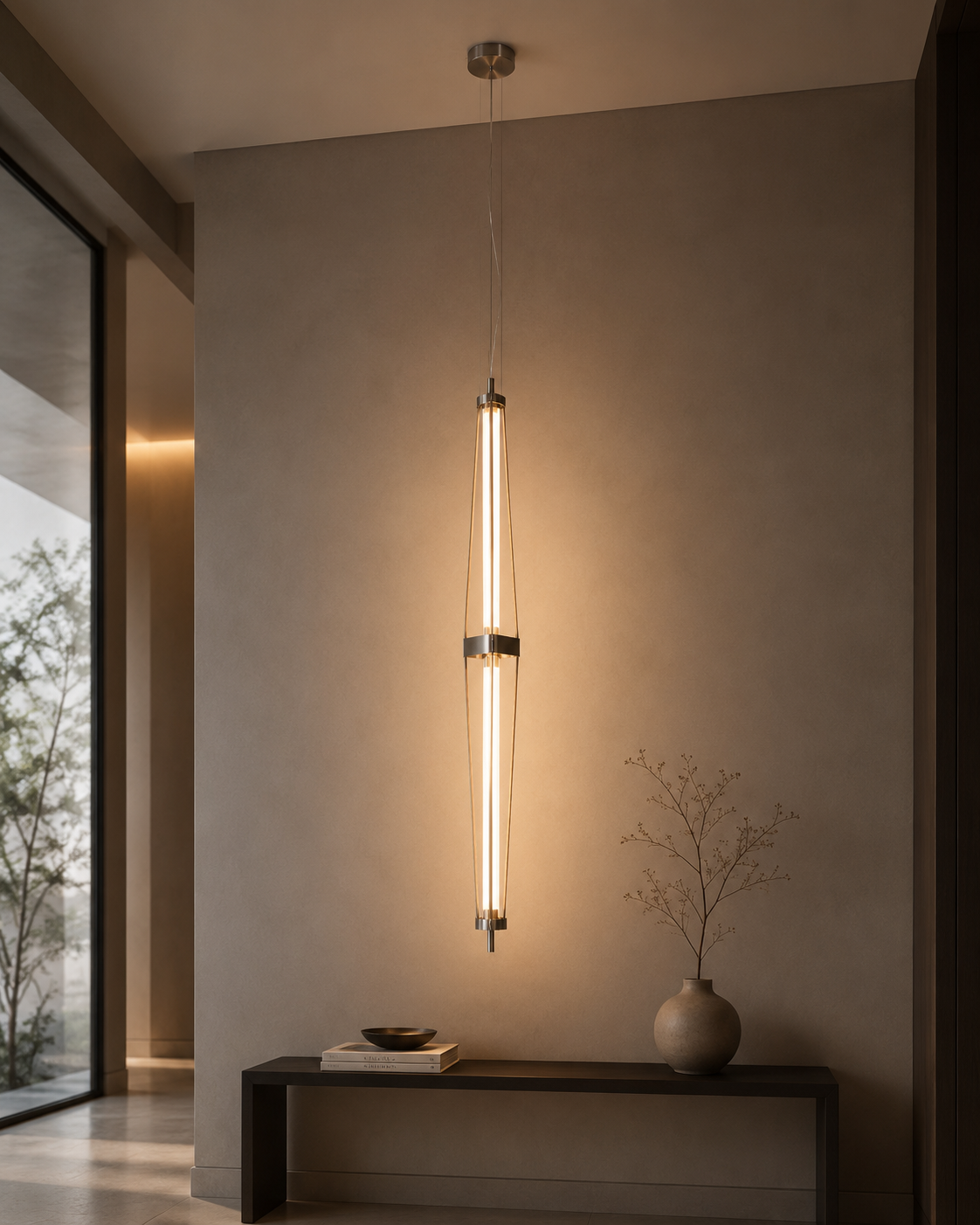 Vertical Linear LED Pendant