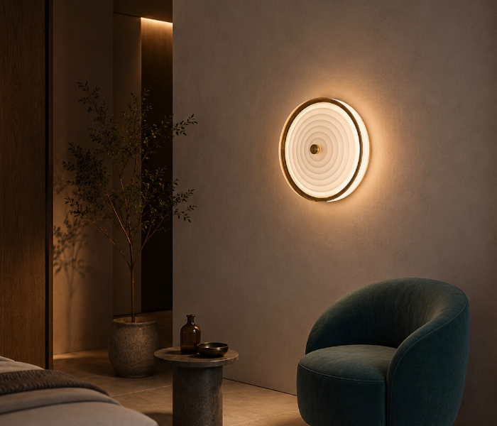 Luminous Concentric Ring Wall Sconce