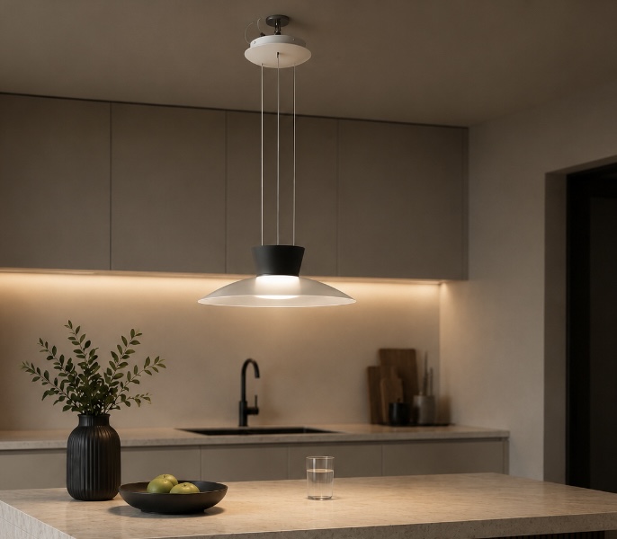 Wide Cone Pendant Light