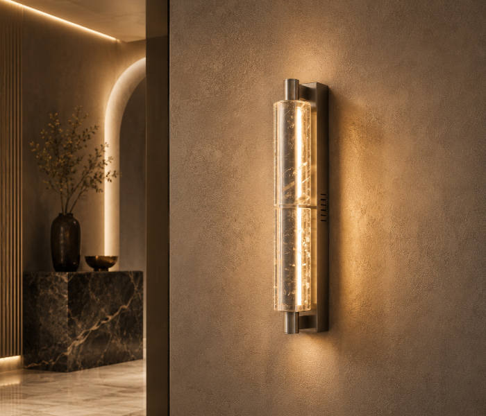 Textured Cylinder Wall Sconce